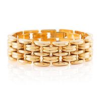 A bracelet in 18K gold.