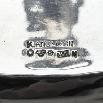 LAMPFOT, silver, K Anderson, Stockholm 1925.