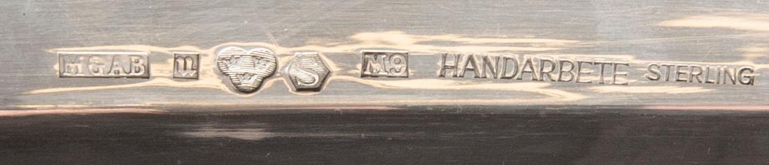 MGAB bricka sterling silver Uppsala 1962.