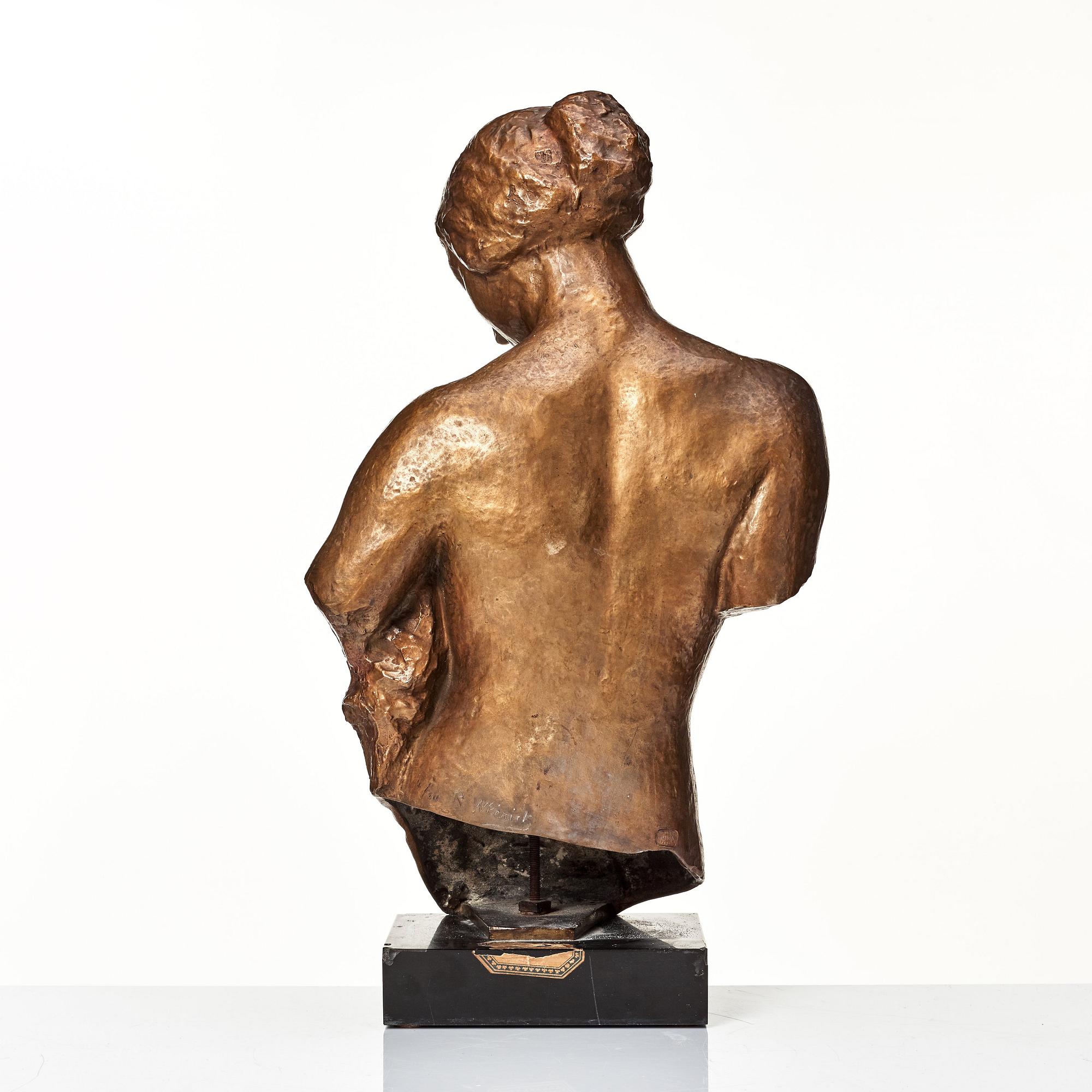 Robert Wlerick, "La jeunesse", Youth, head and torso.