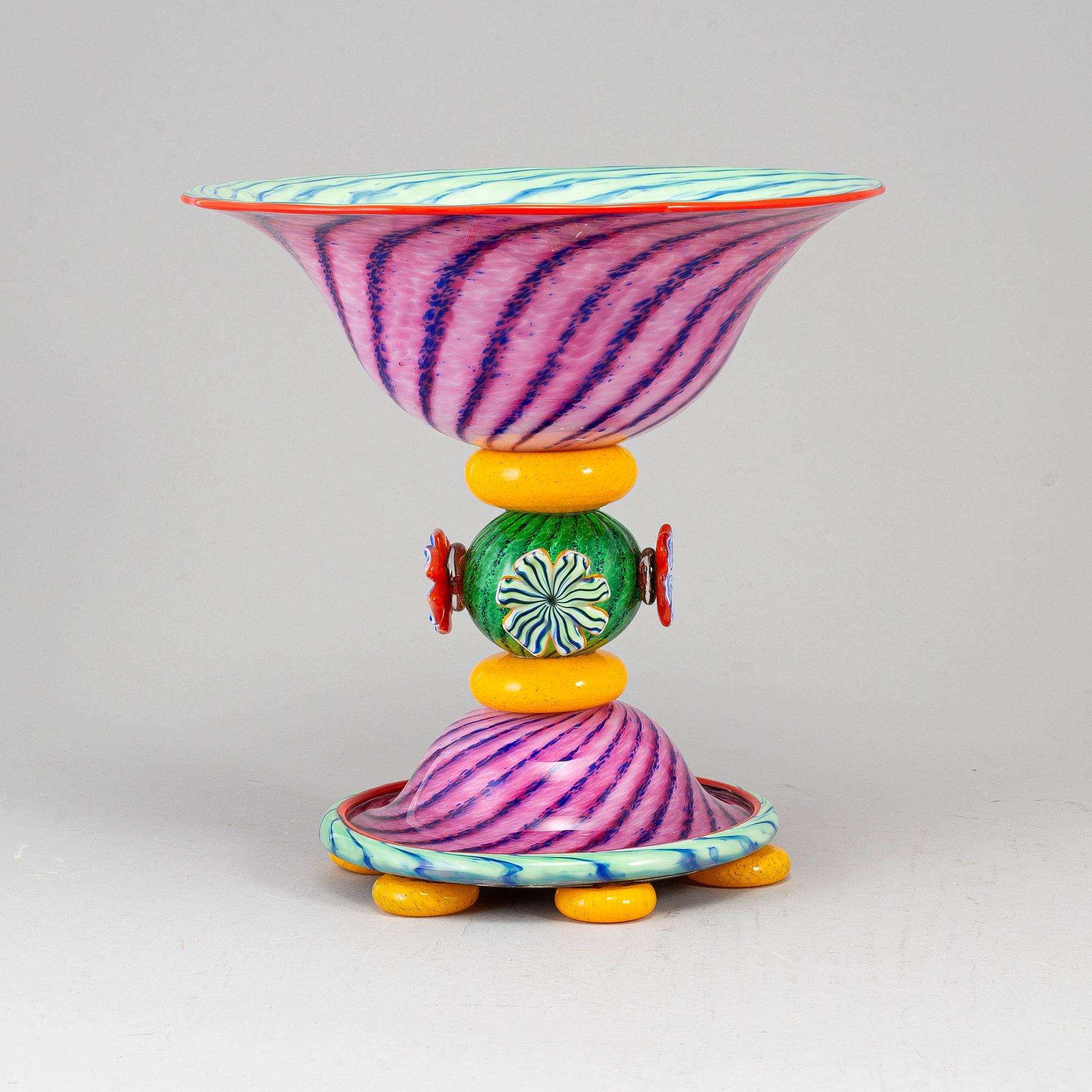 Jonas Rooth, a glass sculpture, 1990's. - Bukowskis