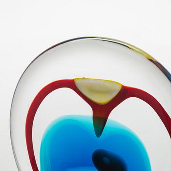 Oiva Toikka, skulptur, "Lollipop", signerad Oiva Toikka, Nuutajärvi 2004 135/200.