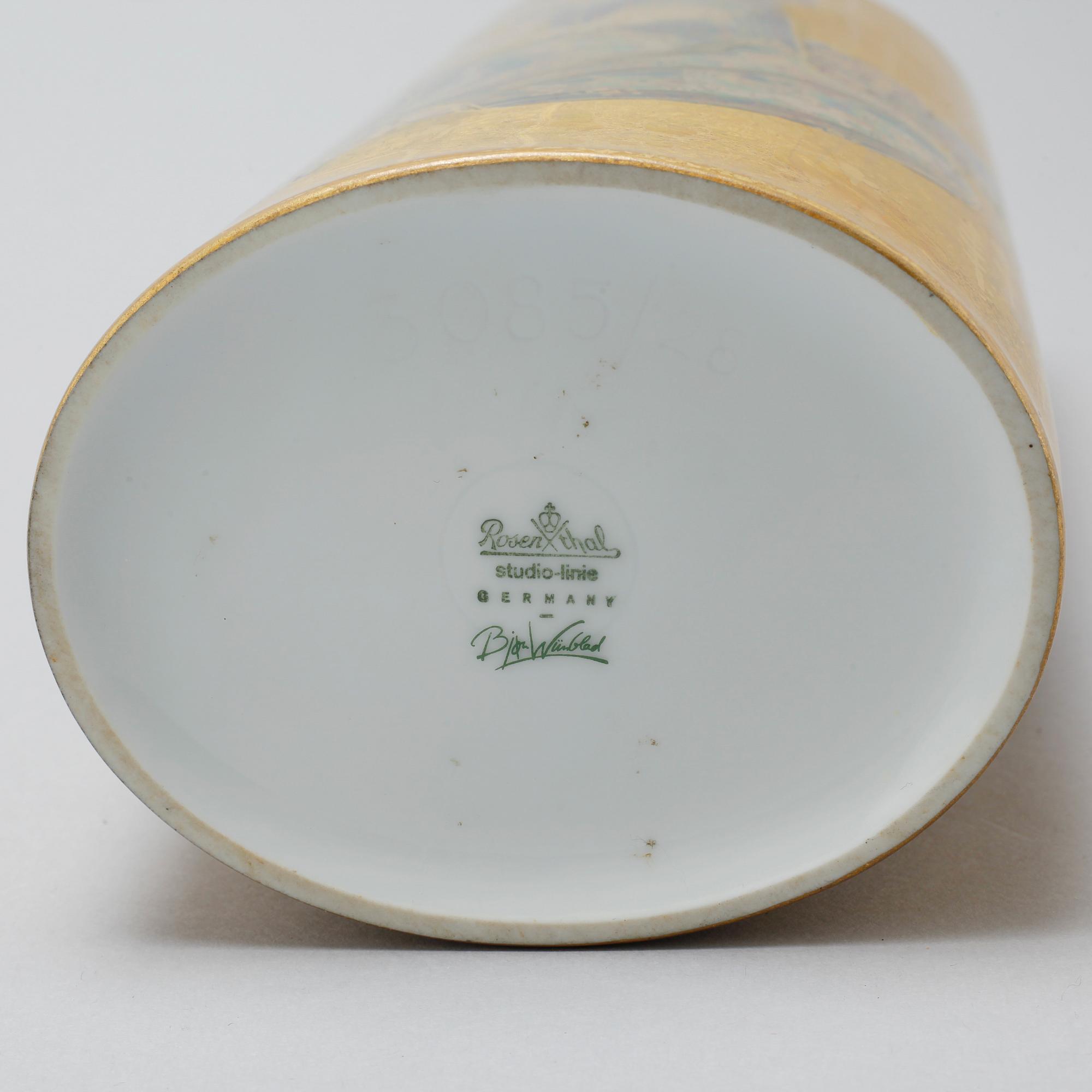 BJÖRN WIINBLAD, vas, porslin, Rosenthal, studio-line, 1900-talets andra hälft.