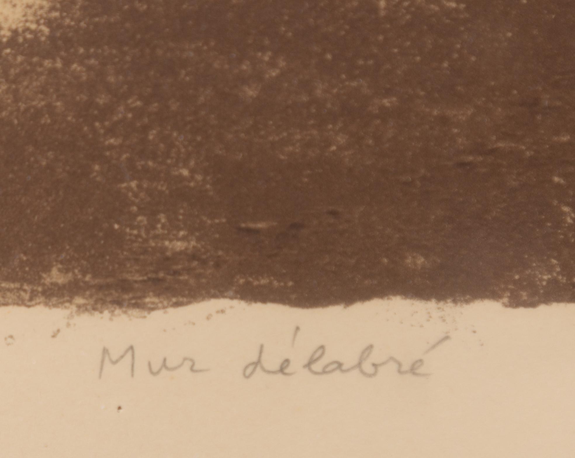 Jean Dubuffet, "Mur délabré".