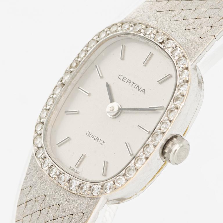 Certina, 18K vitguld, 16 mm.
