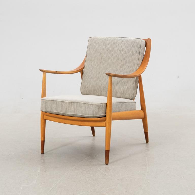 Peter Hvidt & Orla Mølgaard Nielsen, fåtölj, "FD 135", för France & Daverkosen, Danmark, 1950-tal.