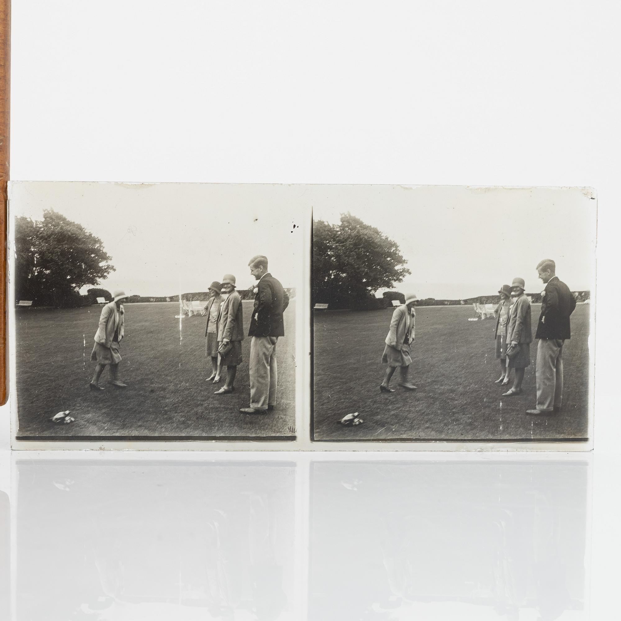 Stereoskåp, omkring 1900.