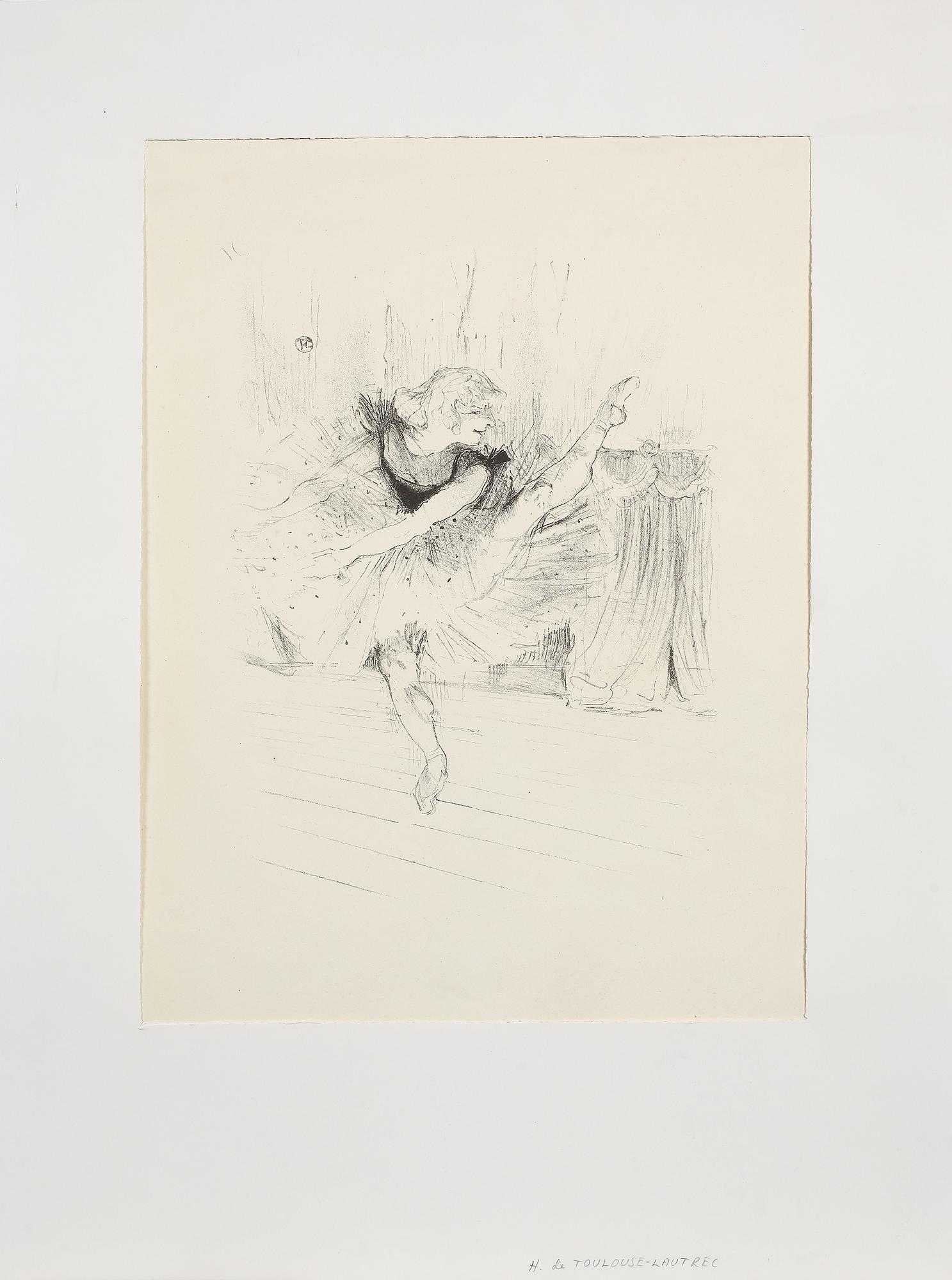 HENRI DE TOULOUSE-LAUTREC, efter, postumt tryck, monogramsignerad i trycket.