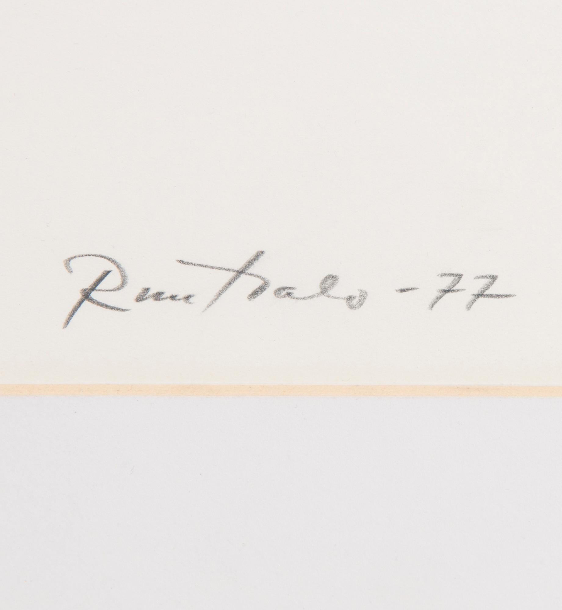 EINO RUUTSALO, blyertsteckningar, 2 st, signerade och daterade -77.