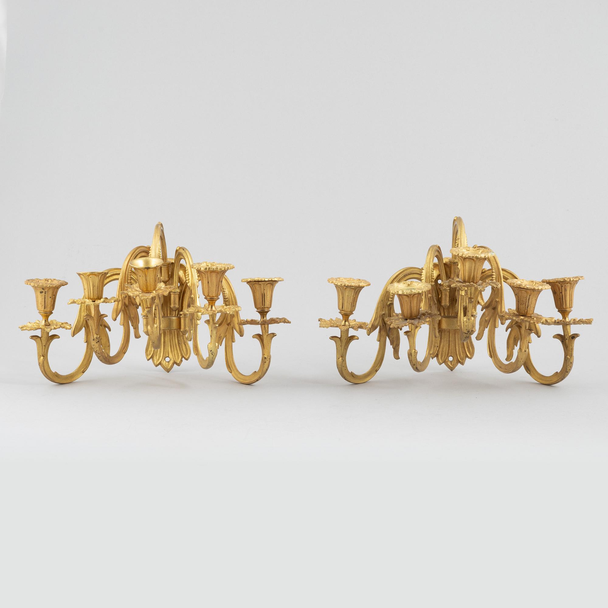 Appliquer, ett par, 1800-tal.