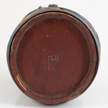 A set of three brandy kegs from Hälsingland, Sweden, 19th century.
