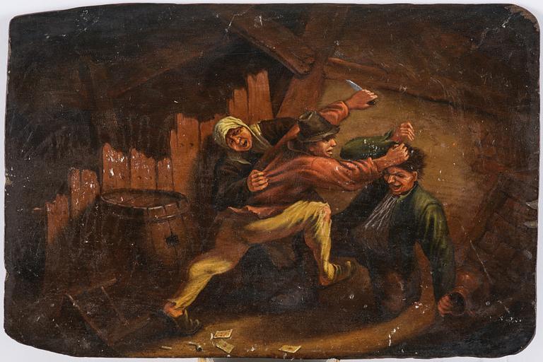 Dutch school 17th/18th century, The Card Sharp.