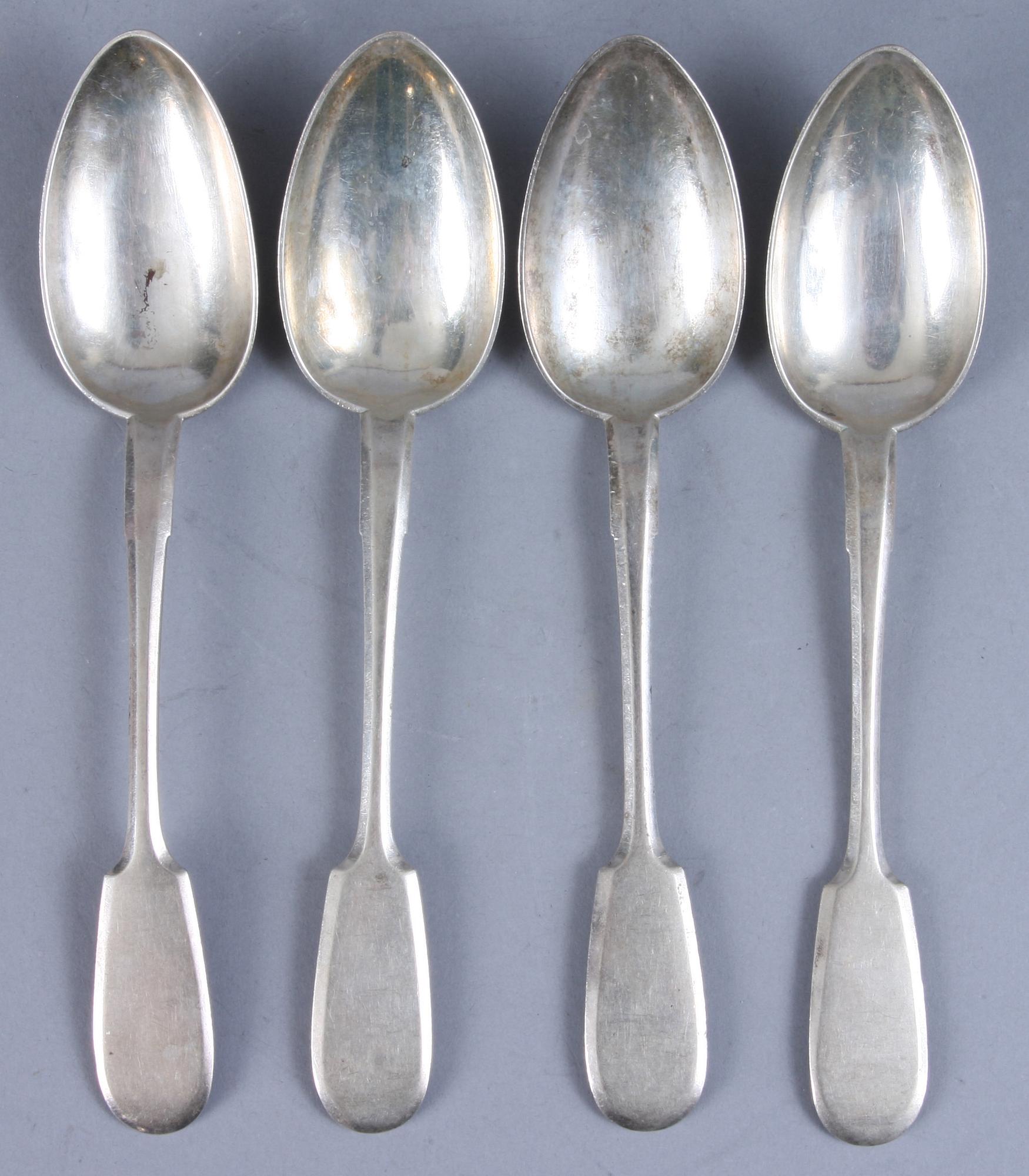 SKEDAR, 4 st, silver, bär ryska stämplar, år 1892. Vikt 284 gram.