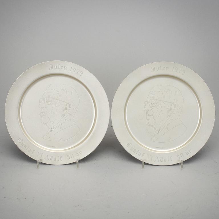 FAT, 2 st. Stämplade LFA, Norrtälje, 1972. Vikt ca 629 gram.