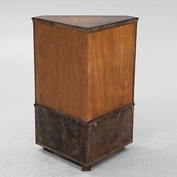 A birch bar cabinet, mid 20th Century.