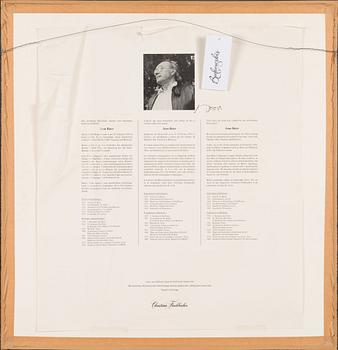 Jean Baier, silkscreen, signed and numbered 137/200.