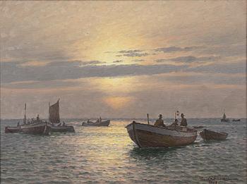 Emil Ekman, Fishing Fleet in Sunlight.