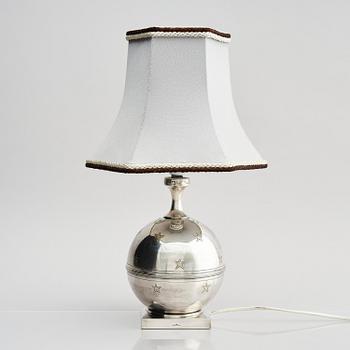Jacob Ängman, a rare table lamp, Guldsmedsaktiebolaget, Stockholm, ca. 1930.