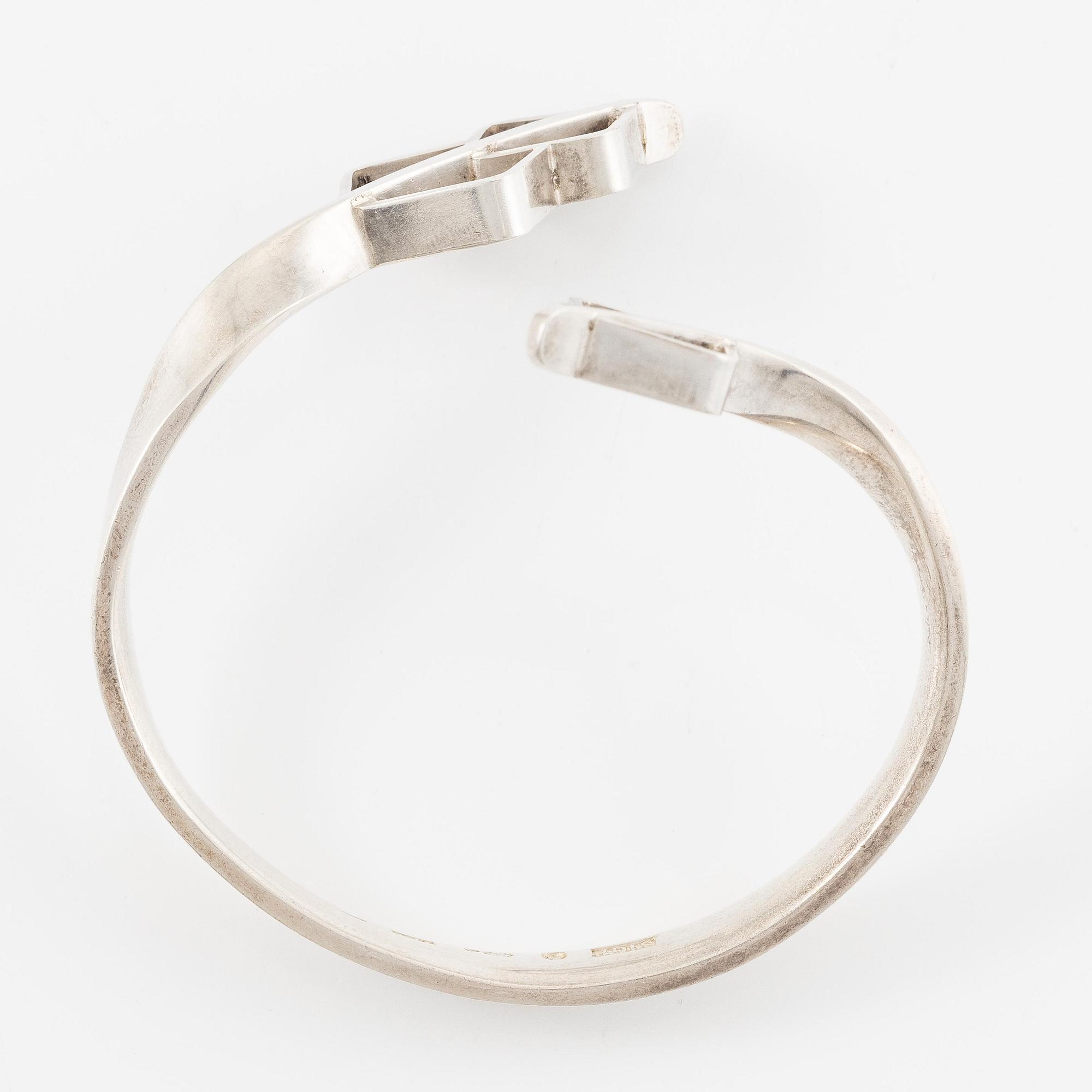 Sigurd Persson, a bangle, silver, Stockholm 1957.