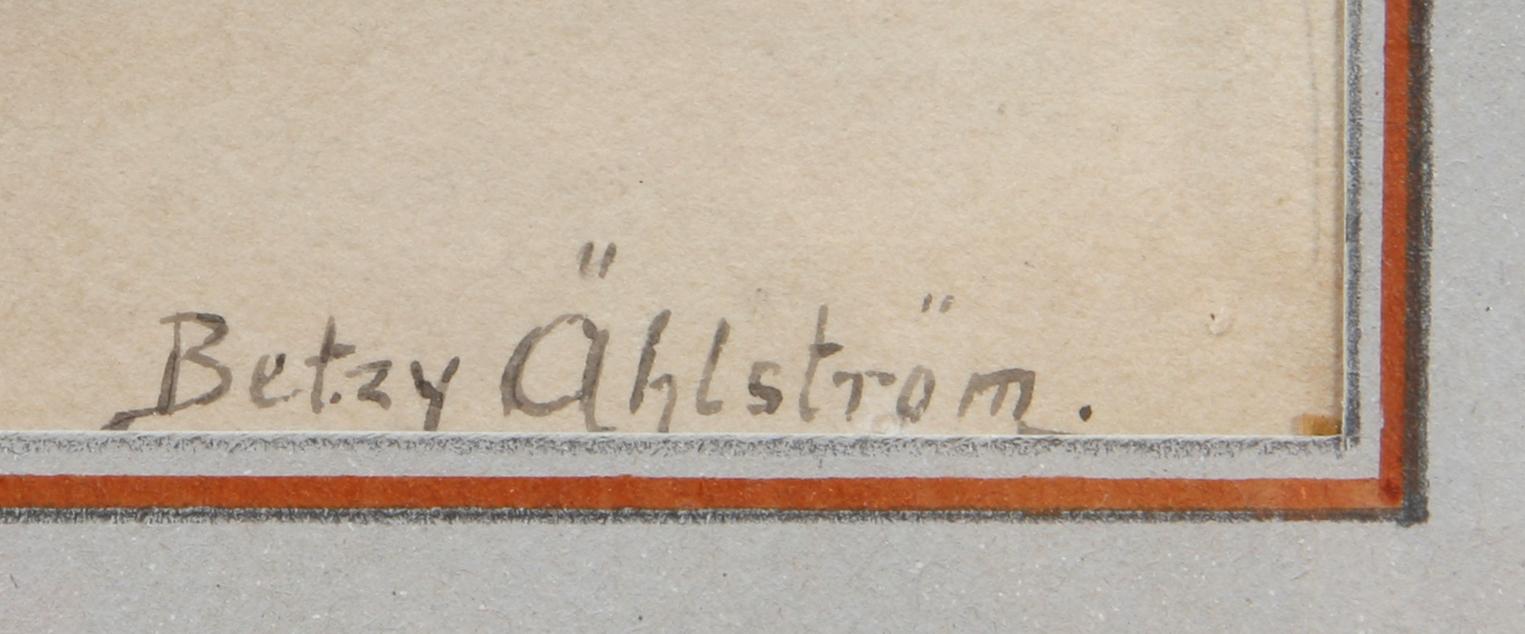 BETZY ÄHLSTRÖM, akvarell, sign.