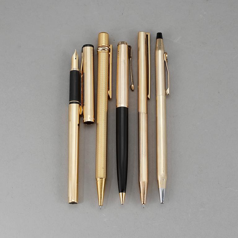 PENNOR, 5 st, Parker, Cartier, Cross, Dupont, Sheaffer.