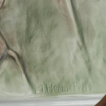 Max Hermann Fritz, a porcelain figure of deer, Rosental, Germany.