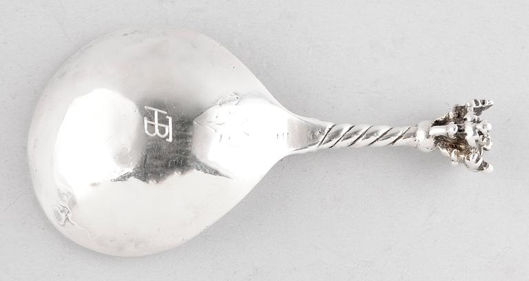 SUPSKED, silver, sannolikt 1700-tal. Vikt ca 45 g.