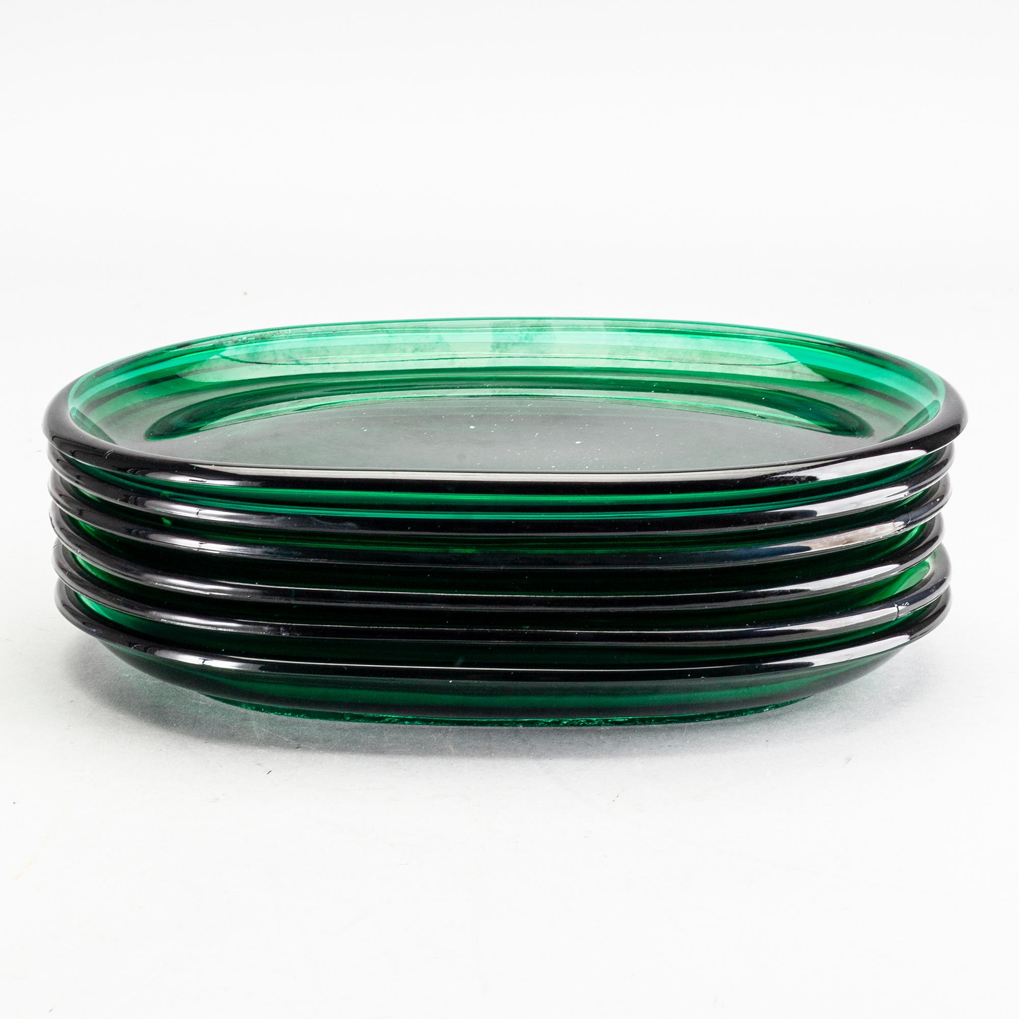 Josef Frank lobster plates, set of 6, glass, for the company Svenskt Tenn.