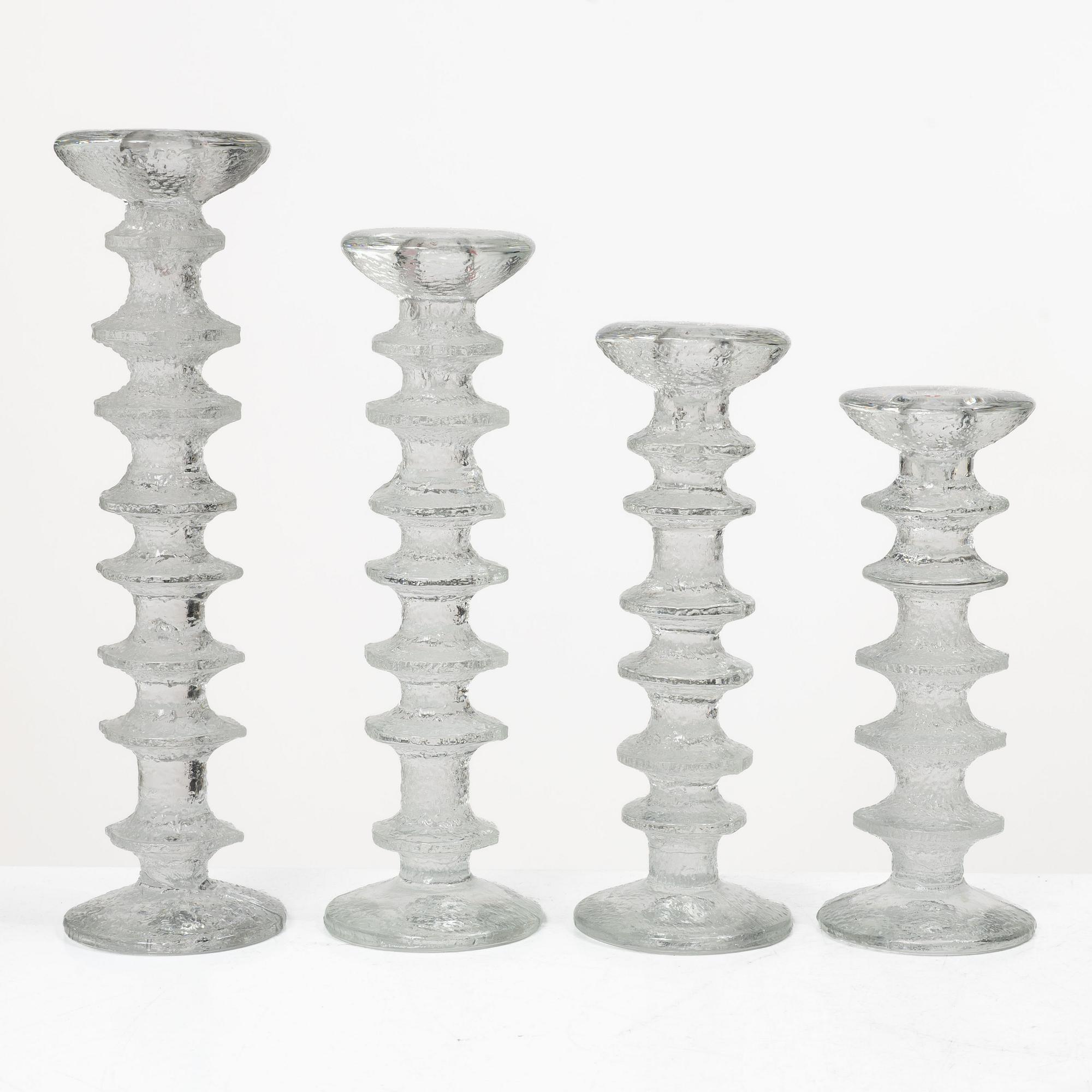 Timo Sarpaneva, Ljusstakar, 8 st, "Festivo", Iittala, Finland.