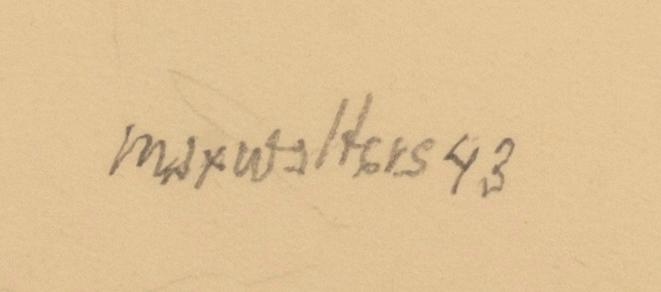 MAX WALTER SVANBERG, a signed and dated drawing.