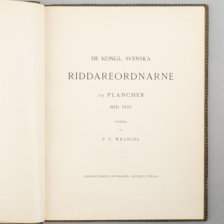 Books, 19 volumes, including Gustaf Elgenstierna's 'Svenska Adelns Ättartavlor'.