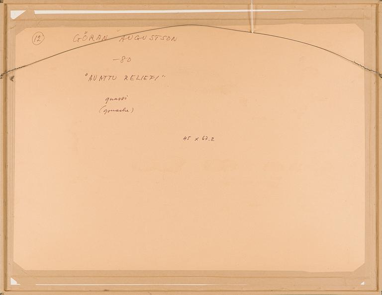 Göran Augustson, 'Opened relief'.