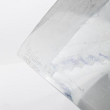 Bertil Vallien, skulptur, glas, Kosta Boda, signerad.