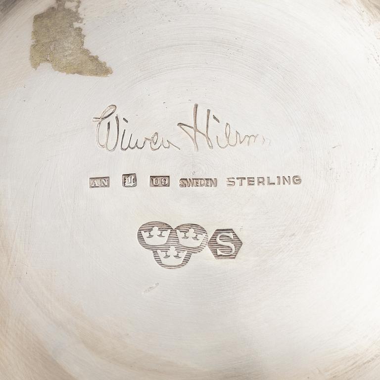 Wiwen Nilsson, skål, sterlingsilver, Anders Nilsson, Lund, 1970.