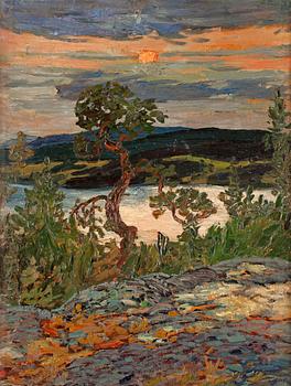 79. Helmer Osslund, "Afton i Ångerm. V. skärgård".