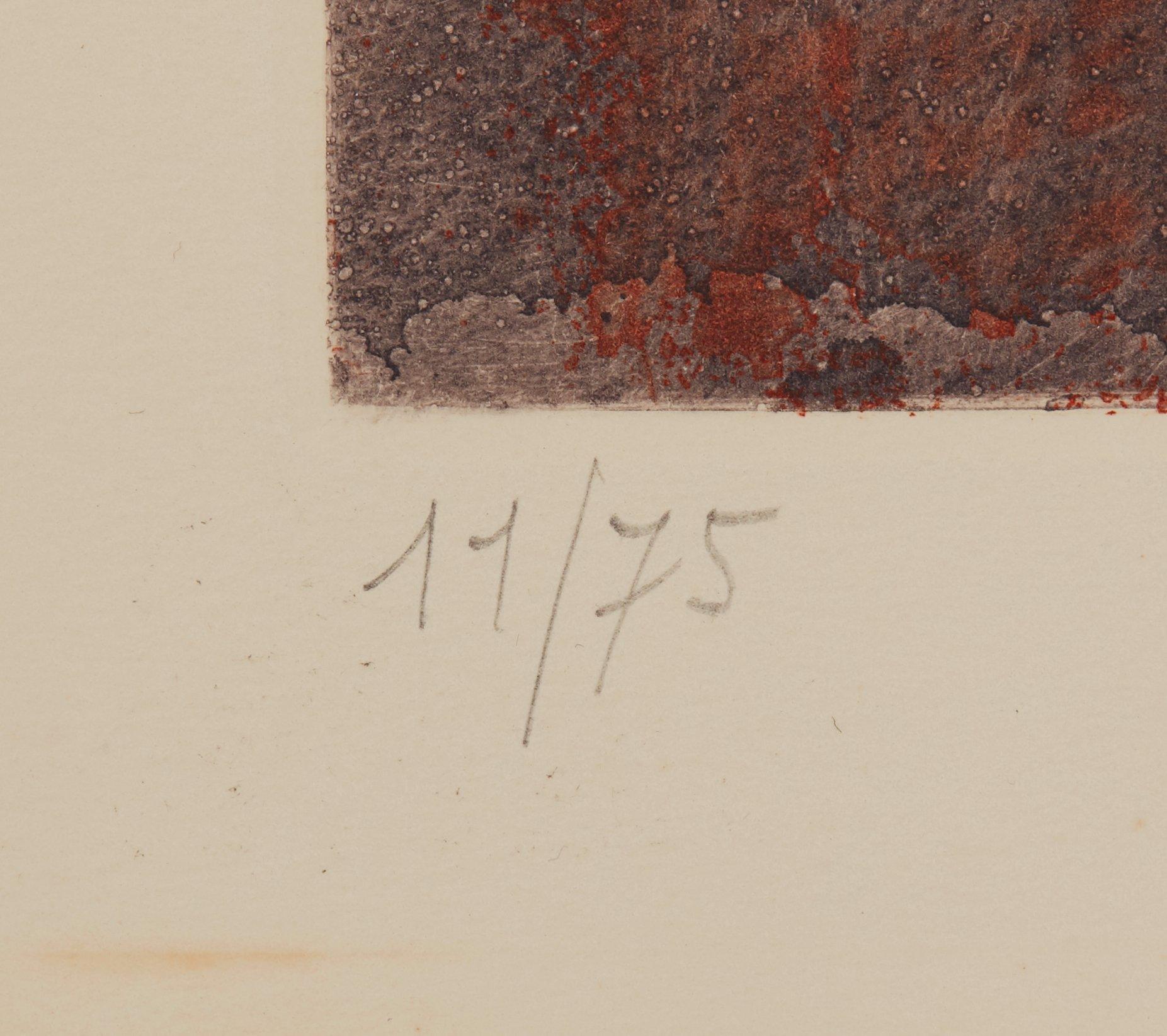 Serge Poliakoff, "Composition grise, bleue et rouge".