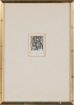 GRAFISKA BLAD, 5 st, etsningar, bl.a Mac Hamilton.