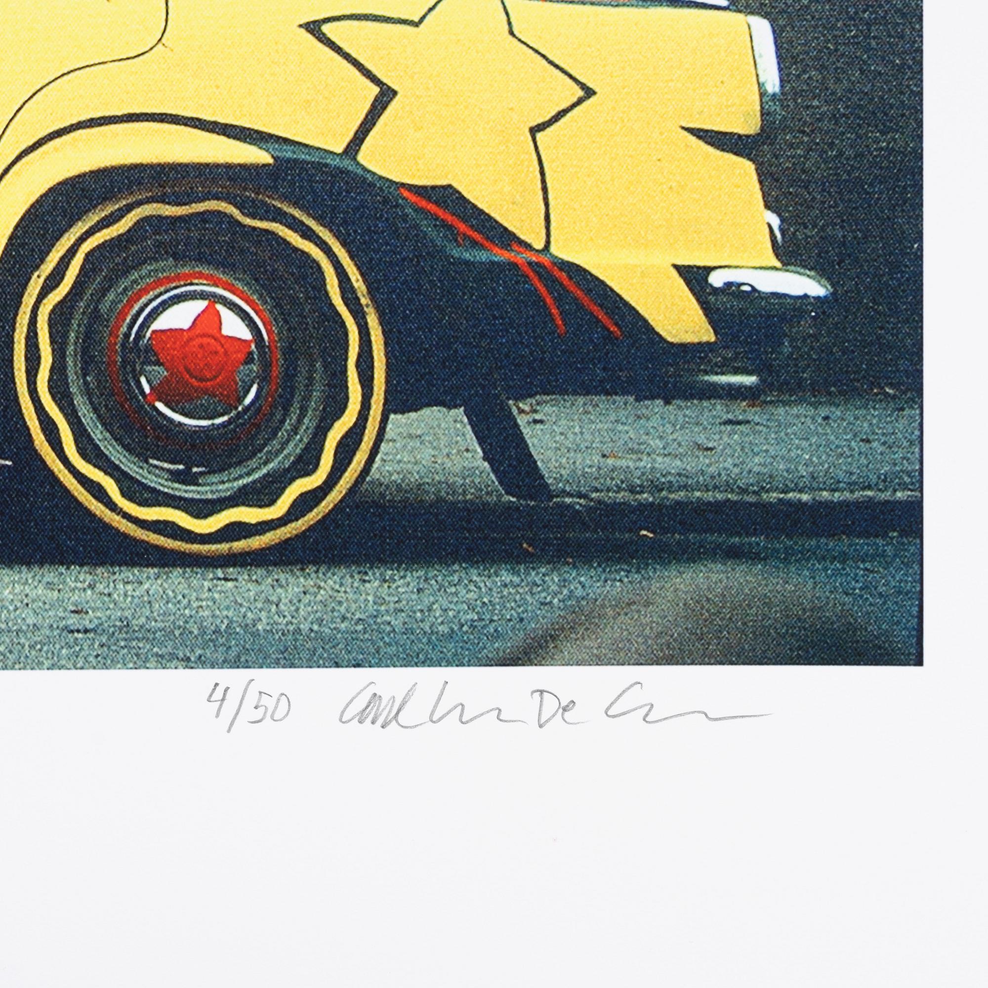 Carl Johan De Geer, färglitografi, signerad 4/50.