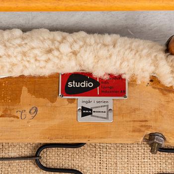 Alf Svensson, a pair of TeVe armchairs,  Studio Ljung's industries, Malmö, 1950s.