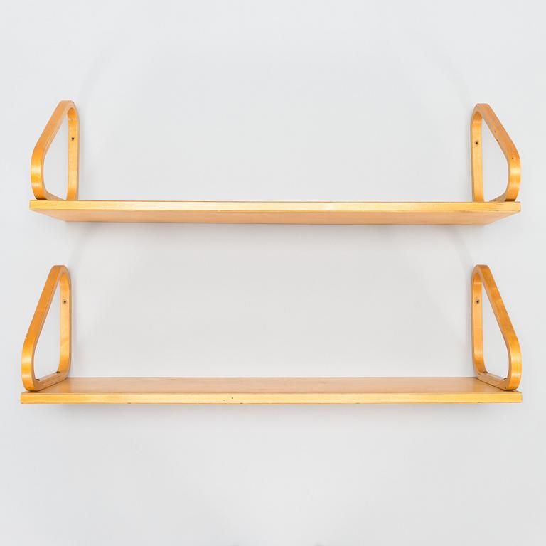 ALVAR AALTO, hyllyjä, 2 kpl, 112B, Artek 1900-luvun puoliväli.