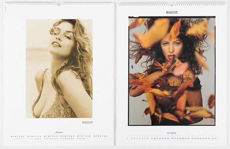 Two Pirelli Calendars, 1994 and 1995.