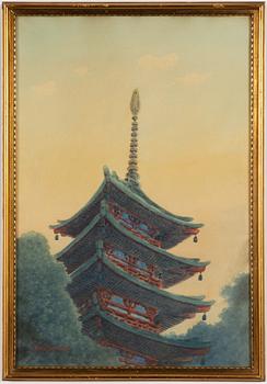 Two Japanese watercolours, including Y. Matsumoto, 20th century.