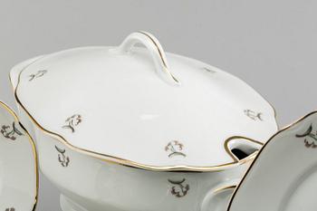 SERVIS, ca 50 delar, porslin, Karlskrona.