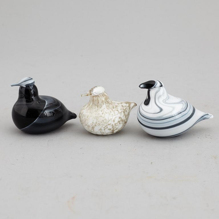 OIVA TOIKKA, six glass birds, Nuutajärvi Notsjö, Finland.