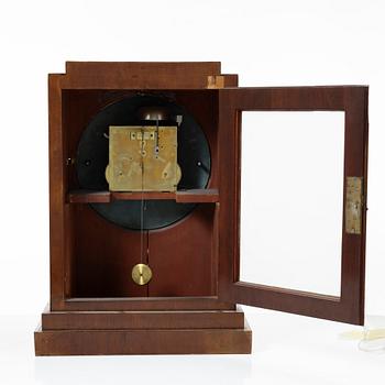 A table clock, the dial signed anders Moberg, Sweden, 19th century.