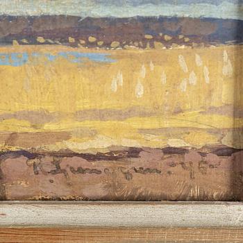 REINHOLD LJUNGGREN, olja på pannå, signerad R. Ljunggren och daterad 45.