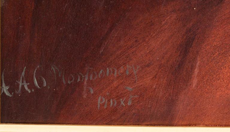 ALICE A. GRAHAM MONTGOMERY, olja på duk, signerad.