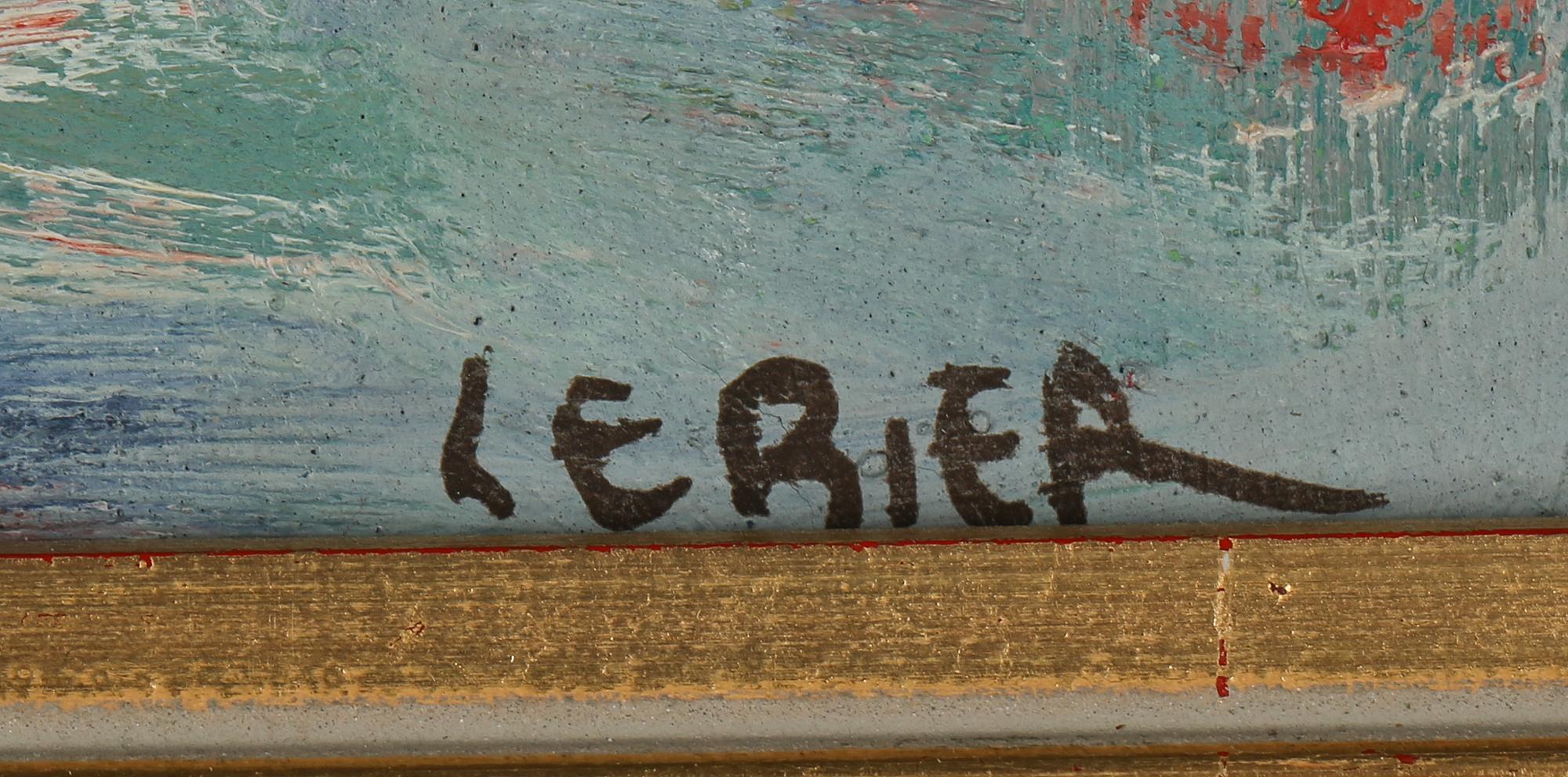 DANIEL LEBIER, olja på duk, signerad.