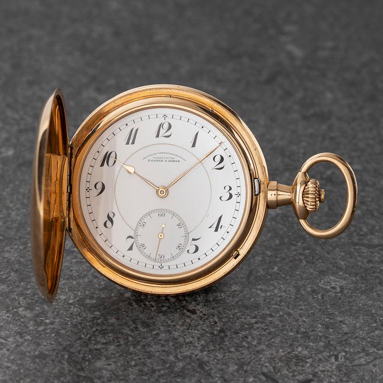 A. Lange & Söhne, Deutsche Uhrenfabrikation Glashütte, savonett, ca 1920.