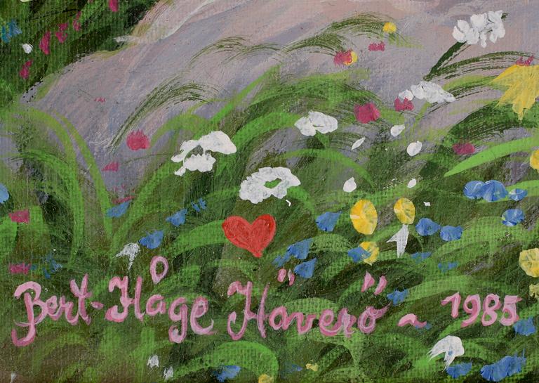 BERT HÅGE HÄVERÖ, olja på duk, signerad och daterad 1985.